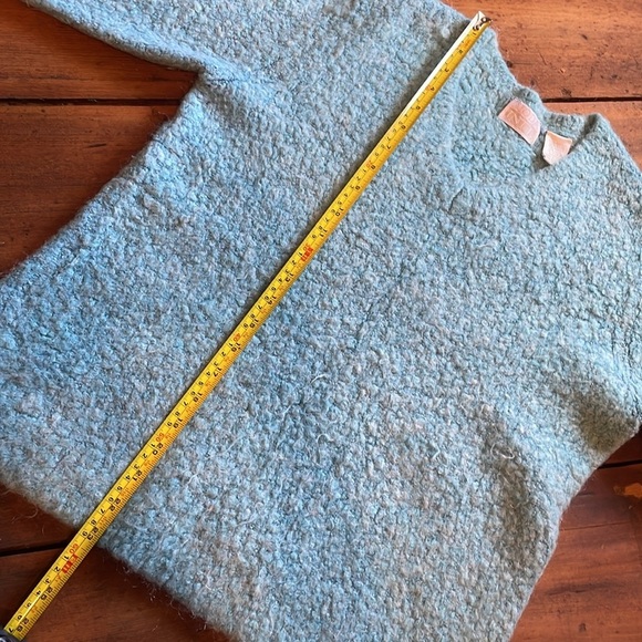 Vintage Mohair Wool Blend MODA Intl Blue Sweater - Picture 8 of 8